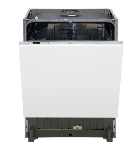 Hotpoint H2IHD526UK Fully Integrated Full Size Dishwasher - Silver Control Panel with Fixed Door Hinge Kit - E Rated
