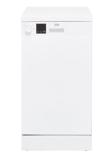 Beko DVS04X20W Slimline Dishwasher - White - E Rated