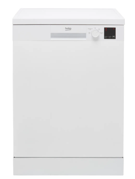 Beko DVN04X20W Full Size Dishwasher - White - E Rated