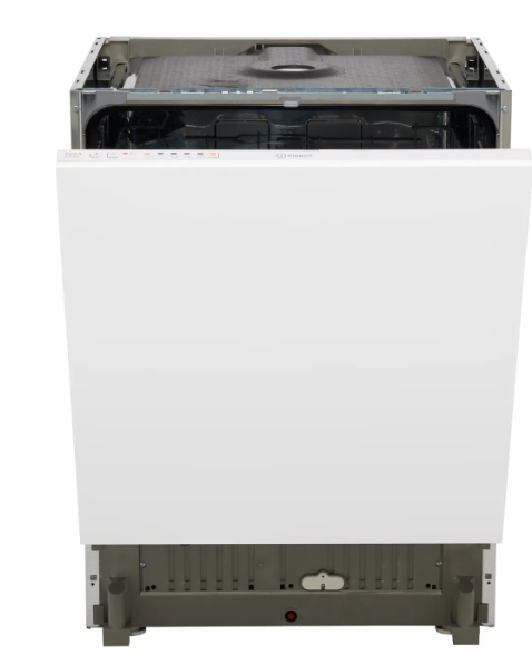 Indesit D2IHL326UK Fully Integrated Full Size Dishwasher - White Control Panel with Fixed Door Hinge Kit - E Rated